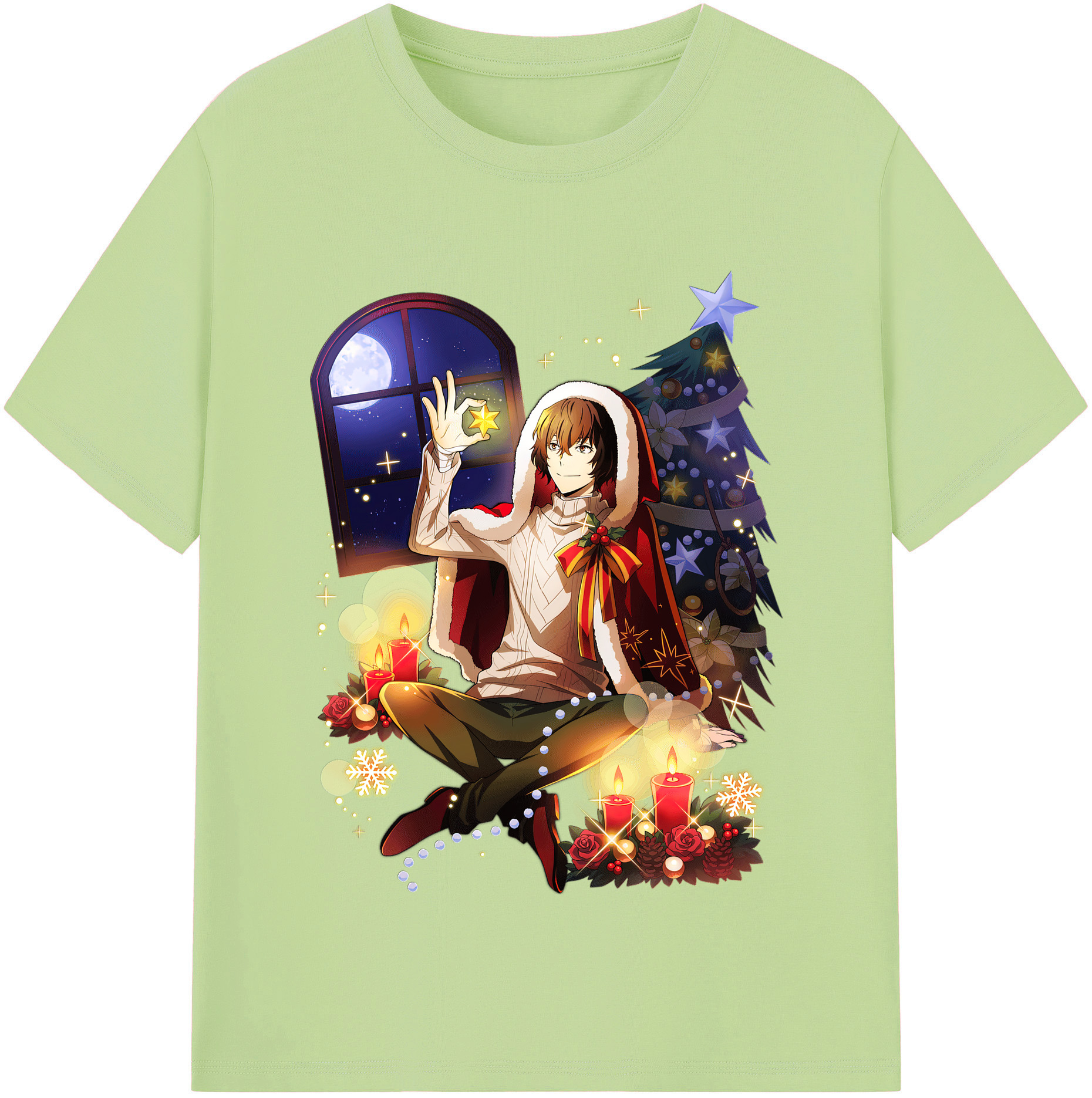 （画像用） 文豪ストレイドッグス Bungo Stray Dogs 綿100％半袖Tシャツ（フロントプリント）